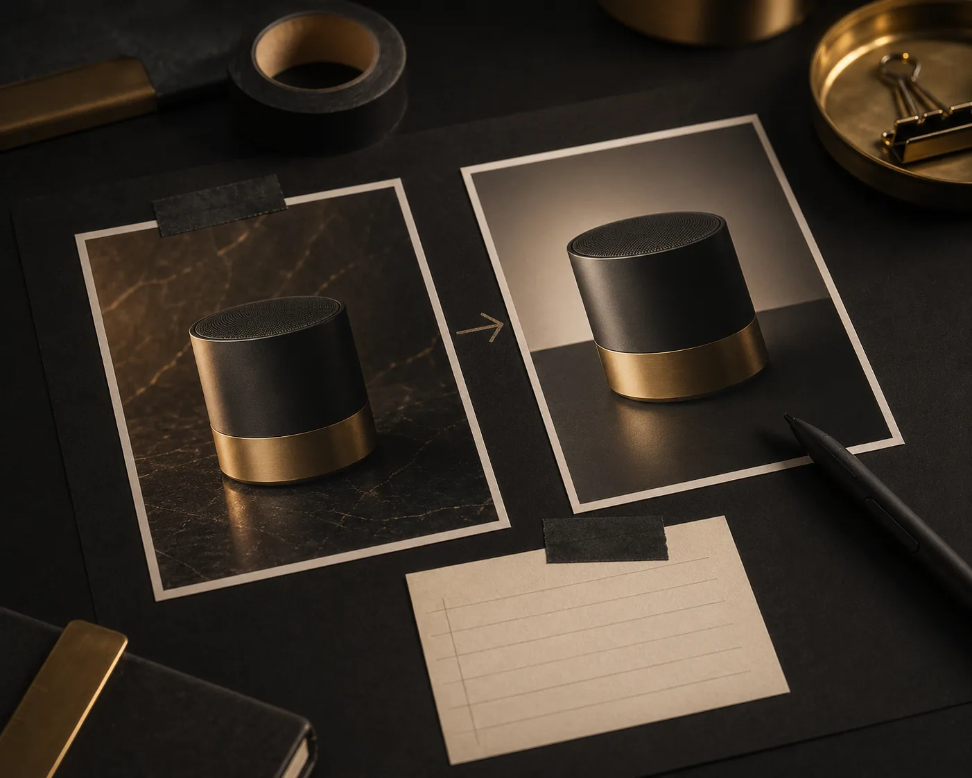 Before and after AI image editing prompt workflow