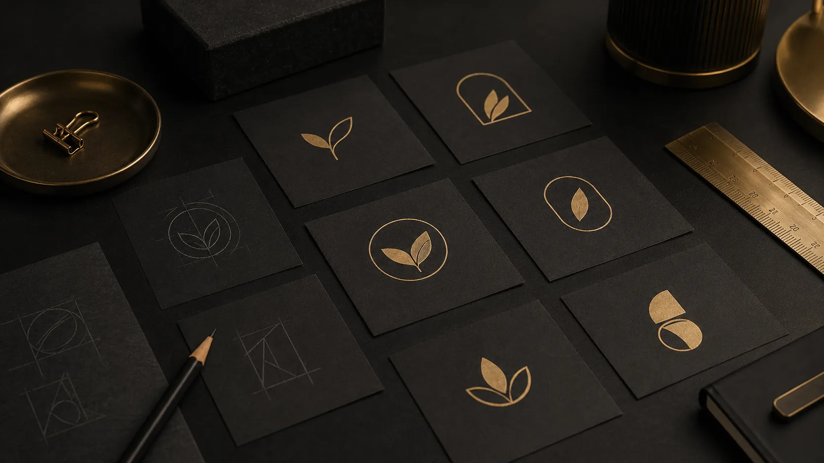 Minimal logo concept prompt thumbnail